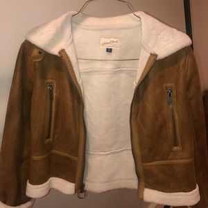 Universal Thread Brown Suede Moto Jacket Sz Medium